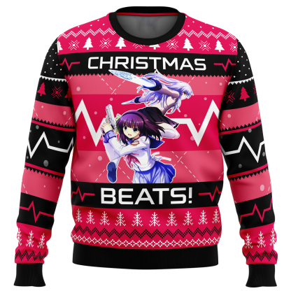christmas beats angle beats ugly christmas sweater 1 Christmas Beats Angle Beats Ugly Christmas Sweater - Image 1