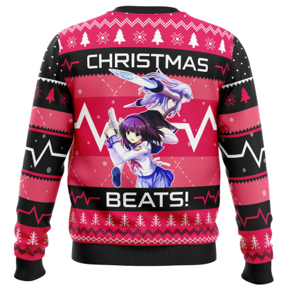 christmas beats angle beats ugly christmas sweater 2 Christmas Beats Angle Beats Ugly Christmas Sweater - Image 2