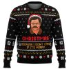 Christmas Because I Dont Care Parks And Recreation Ugly Christmas Sweater - Image 1