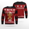 Christmas Bite Me Ugly Christmas Sweater - Image 2