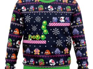 Christmas Bubble Bubble Bobble Ugly Christmas Sweater - Image 1