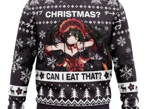 Christmas Can I Eat That Date A Live Ugly Christmas Sweater - Image 1