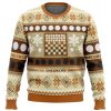 Christmas Checkers Board Games Ugly Christmas Sweater - Image 1