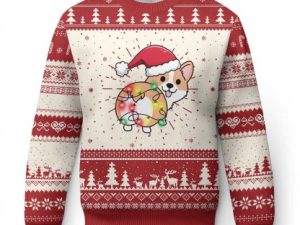 Christmas Corgi Dog Ugly Christmas Sweater Cute Animal Pet Puppy Lover Gift Xmas - Image 1