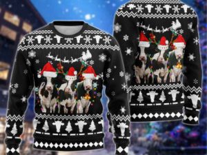 Christmas Cows Ugly Christmas Sweaters - Image 1