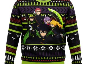 Christmas Demon Army Seraph Of The End Ugly Christmas Sweater - Image 1