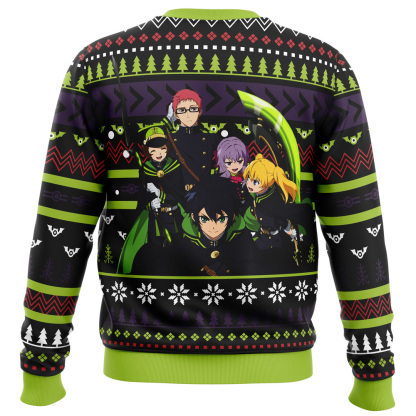 christmas demon army seraph of the end ugly christmas sweater 2 Christmas Demon Army Seraph Of The End Ugly Christmas Sweater - Image 2