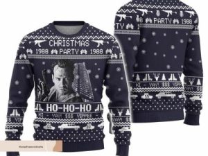 Christmas Die Hard Sweater Christmas Party 1988 Ugly Christmas Sweater - Image 1