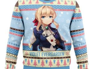 Christmas Doll Violet Evergarden Ugly Christmas Sweater - Image 1