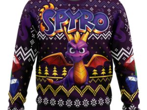 Christmas Dragon Spyro Ugly Christmas Sweater - Image 1