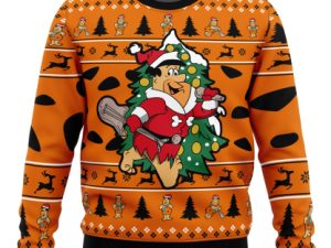 Christmas Fred The Flintstones Ugly Christmas Sweater - Image 1