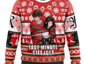 Christmas Gift Couple Hyouka Ugly Christmas Sweater - Image 1