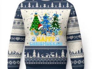 Christmas Hanukkah Ugly Christmas Sweater Merry Christmukkah - Image 1