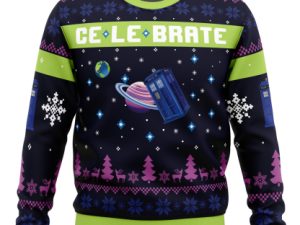 Christmas In Gallifrey Doctor Who Ugly Christmas Sweater - Image 1