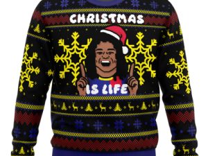 Christmas Is Life Dani Rojas Ugly Christmas Sweater - Image 1