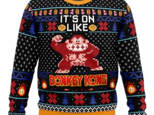 Christmas Kong Donkey Kong Ugly Christmas Sweater - Image 1
