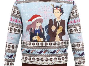 Christmas Love A Silent Voice Ugly Christmas Sweater - Image 1