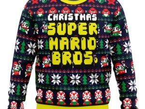 Christmas Mario Bros Ugly Christmas Sweater - Image 1
