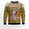 Christmas Most Wonderful Time For Beer Ugly Christmas Sweater Holiday Gift - Image 1