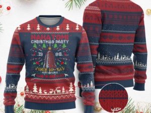 Christmas Nakatomi Ugly Christmas Sweater Yipee Ki Yay Performance Hans - Image 1