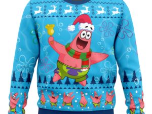 Christmas Patrick Sponge Bob Ugly Christmas Sweater - Image 1