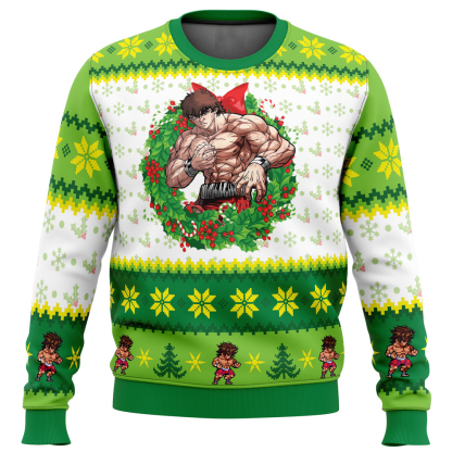 christmas season baki ugly christmas sweater 1 Christmas Season Baki Ugly Christmas Sweater - Image 1
