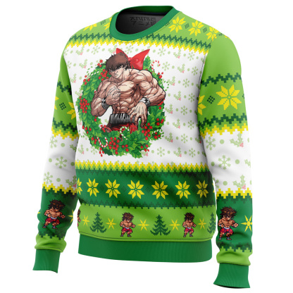 christmas season baki ugly christmas sweater 2 Christmas Season Baki Ugly Christmas Sweater - Image 2