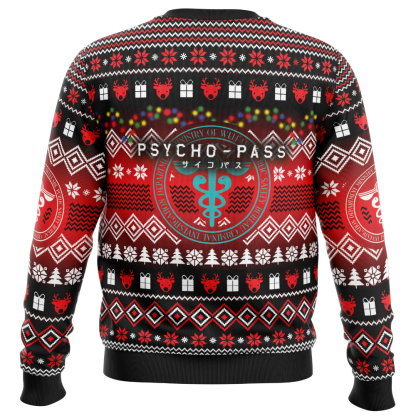 christmas staff psycho pass ugly christmas sweater 2 Christmas Staff Psycho Pass Ugly Christmas Sweater - Image 2