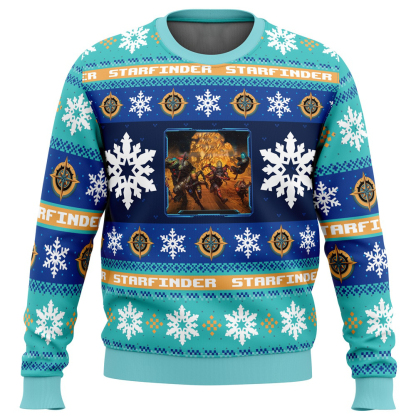 christmas starfinder board games ugly christmas sweater 1 Christmas Starfinder Board Games Ugly Christmas Sweater - Image 1