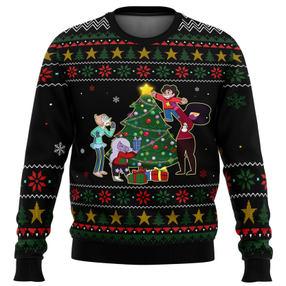 christmas steven steven universe ugly christmas sweater 1 Christmas Steven Steven Universe Ugly Christmas Sweater - Image 1