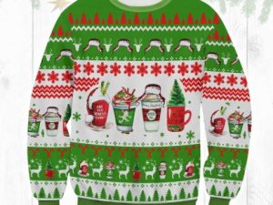 Christmas Vacation Coffee Cup Ugly Christmas Sweater - Image 1