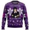Christmas Wednesday Adams Family Ugly Christmas Sweater - Image 1