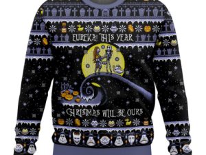 Christmas Will Be Ours The Nightmare Before Christmas Ugly Christmas Sweater - Image 1