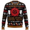 Christmas With The Winchesters Supernatural Ugly Christmas Sweater Holiday Gift - Image 1