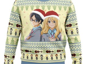 Christmas Your Lie In April Ugly Christmas Sweater - Image 1