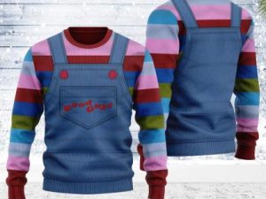 Chucky Ugly Christmas Sweater Holiday Gift - Image 1