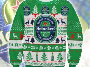 Classic Dutch Beer Zero Ugly Christmas Sweater - Image 1