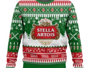 Classic European Lager United Kingdom Beer Ugly Christmas Sweater - Image 1