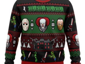 Classic Horror Christmas Ugly Christmas Sweater - Image 1