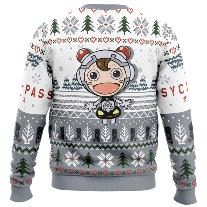 clean town clean people psycho pass ugly christmas sweater 2 Clean Town Clean People Psycho Pass Ugly Christmas Sweater - Image 2