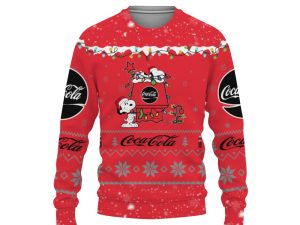 Coca Cola Soft Drink American Merry Christmas, Snoopy House Cute Fan Gift-3D Sweatshirt - Image 1