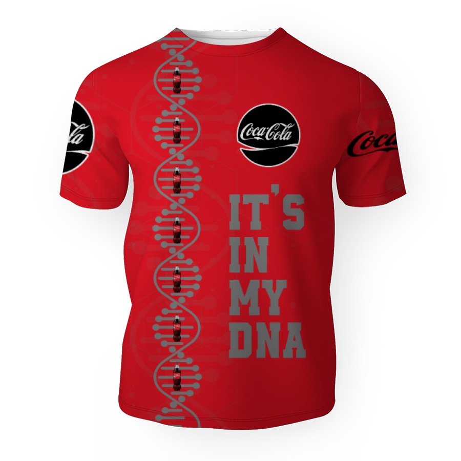 coca cola soft drink its in my dna 3d unisex t shirt 1 Coca Cola Soft Drink It's In My DNA-3D Unisex T-Shirt - Image 1