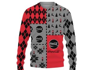 Coca Cola Soft Drink Merry Christmas And -3D Sweatshirt - Image 1