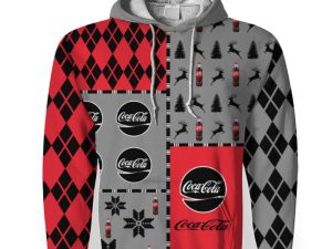 Coca Cola Soft Drink Merry Christmas And -3D Unisex Hoodie - Image 1
