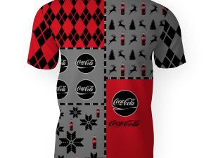 Coca Cola Soft Drink Merry Christmas And -3D Unisex T-Shirt - Image 1