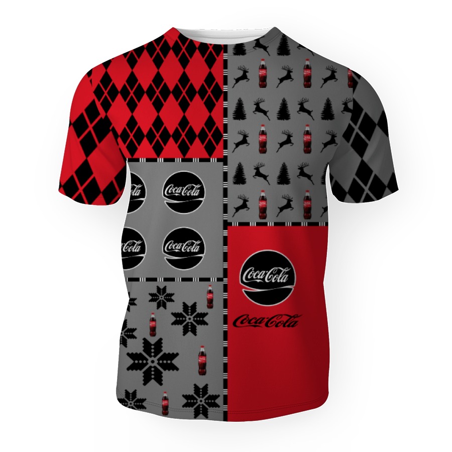 coca cola soft drink merry christmas and 3d unisex t shirt 1 Coca Cola Soft Drink Merry Christmas And -3D Unisex T-Shirt - Image 1