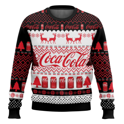 coca cola ugly christmas sweater 1 Coca Cola Ugly Christmas Sweater - Image 1
