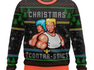 Contra Contrassic Christmas Ugly Christmas Sweater - Image 1