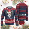 Cool Santa Ugly Christmas Sweater Yo Ho Ho Skull Beard Sunglass - Image 1
