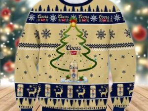 Coors Banquet Christmas Tree Ugly Christmas Sweater - Image 1